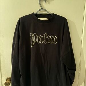 Palm Angels Black Shirt Logo Front & Back
